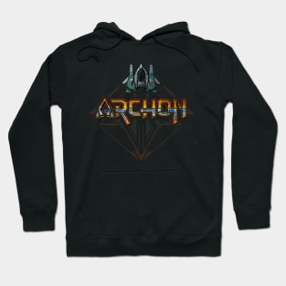 Archon Logo Pattern Print Hoodie